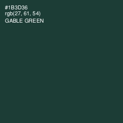 #1B3D36 - Gable Green Color Image